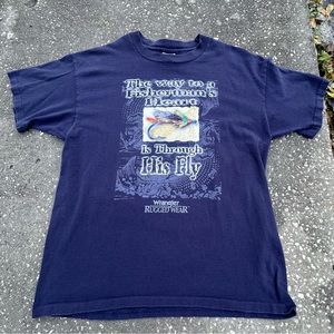 Vtg 1996 Wrangler Fly Fisherman Shirt Size XL